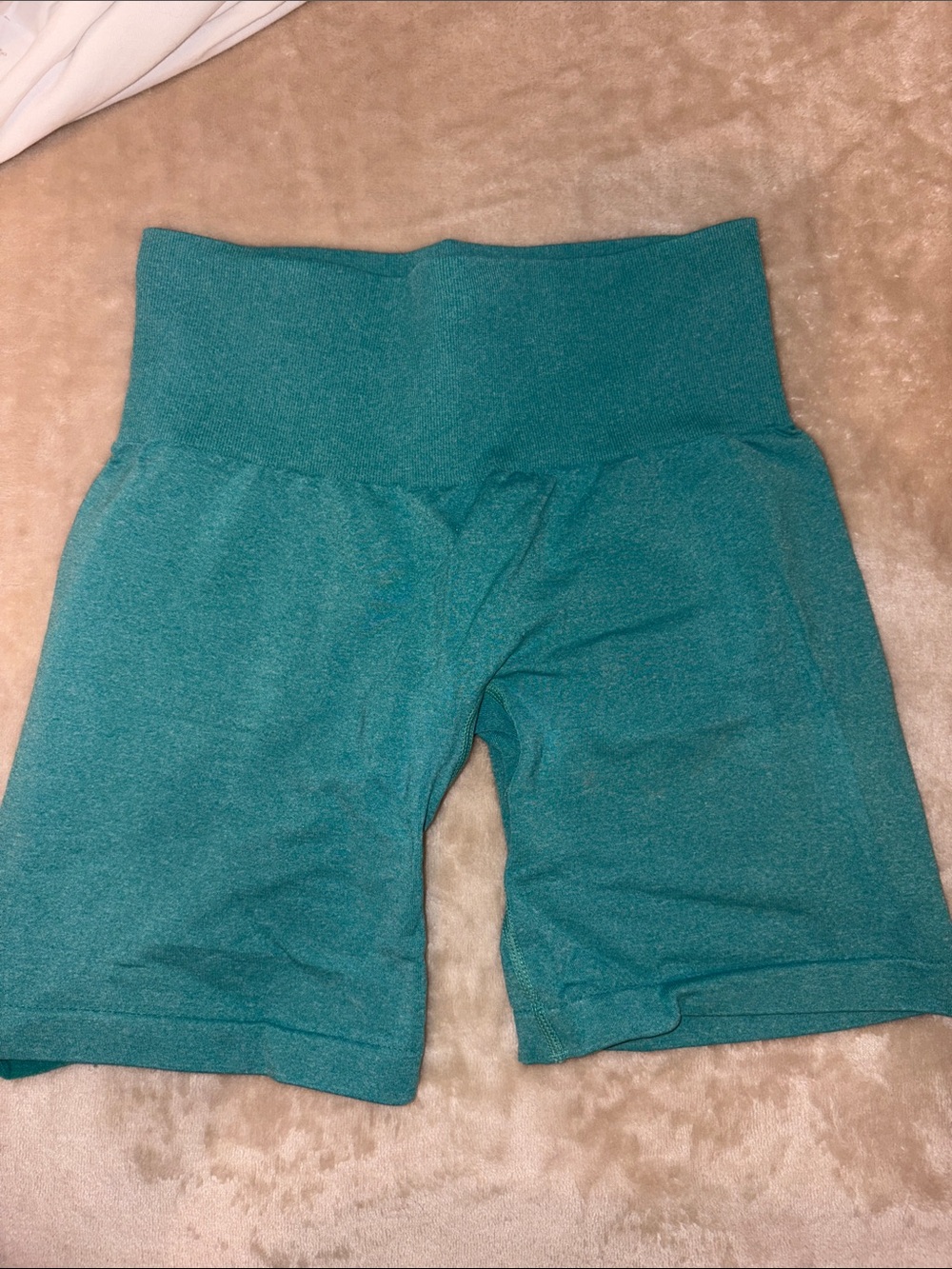 NVGTN Teal High-Rise Bike Shorts